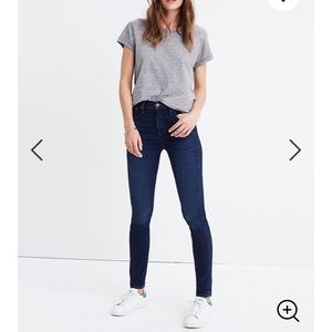 Madewell 10” High Rise Skinny Jeans in Hayes Wash